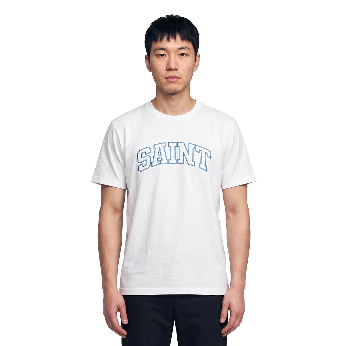 Saint Heavywheight White/Blue T-Shirt