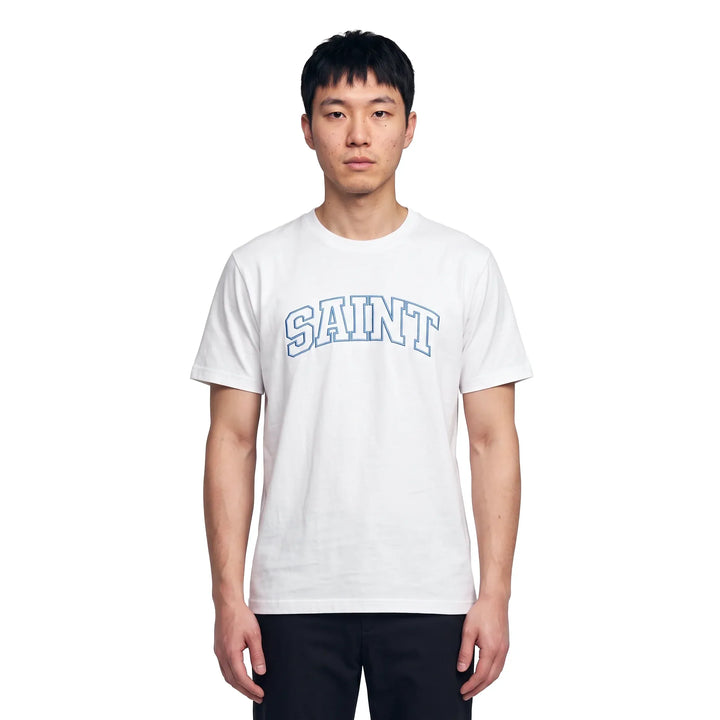 Saint Heavywheight White/Blue T-Shirt