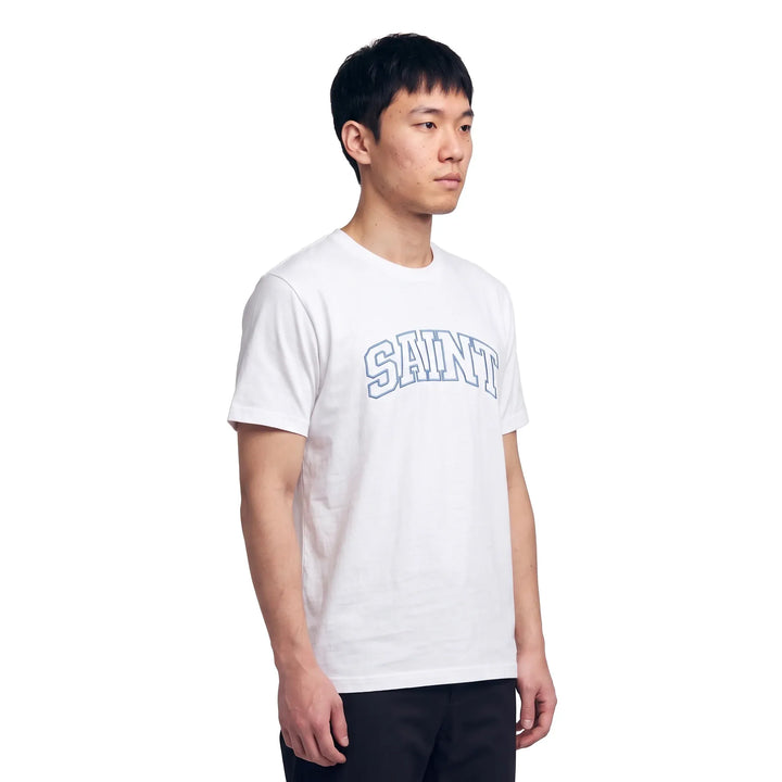 Saint Heavywheight White/Blue T-Shirt