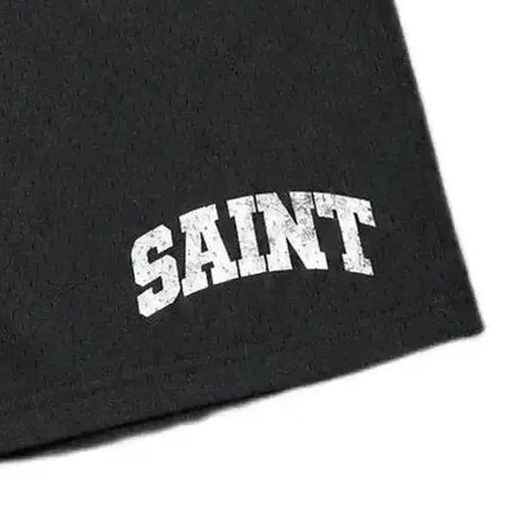 Saint Mesh Black/White Shorts