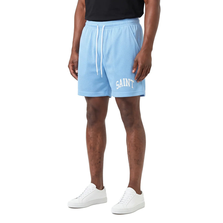 Saint Mesh White/Blue Shorts