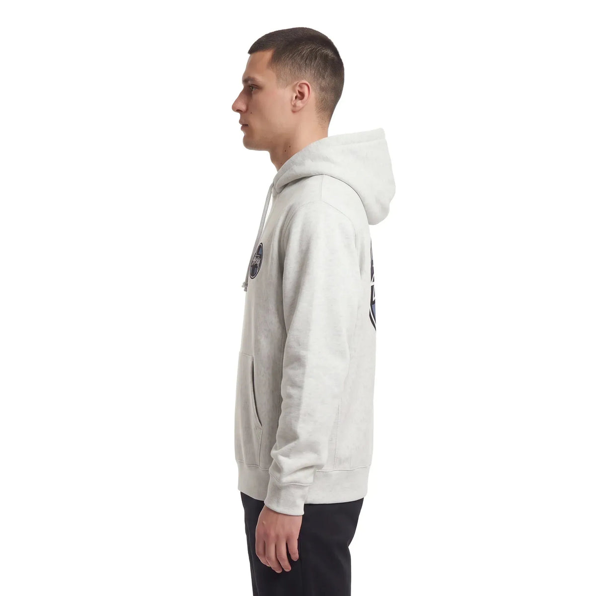 Stussy Cross Dot Hoodie Ash Heather