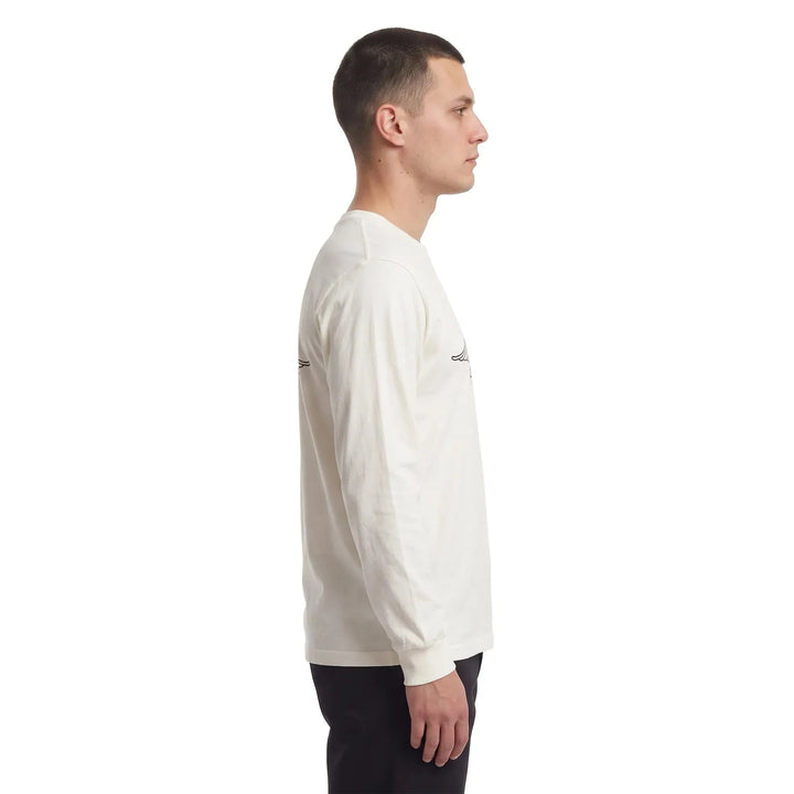 Stussy Skull Wings L/S Pigment Dyed Tee Natural