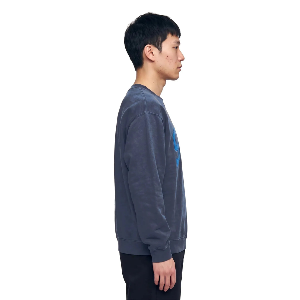 Stussy Stu Relaxed Crew Blue