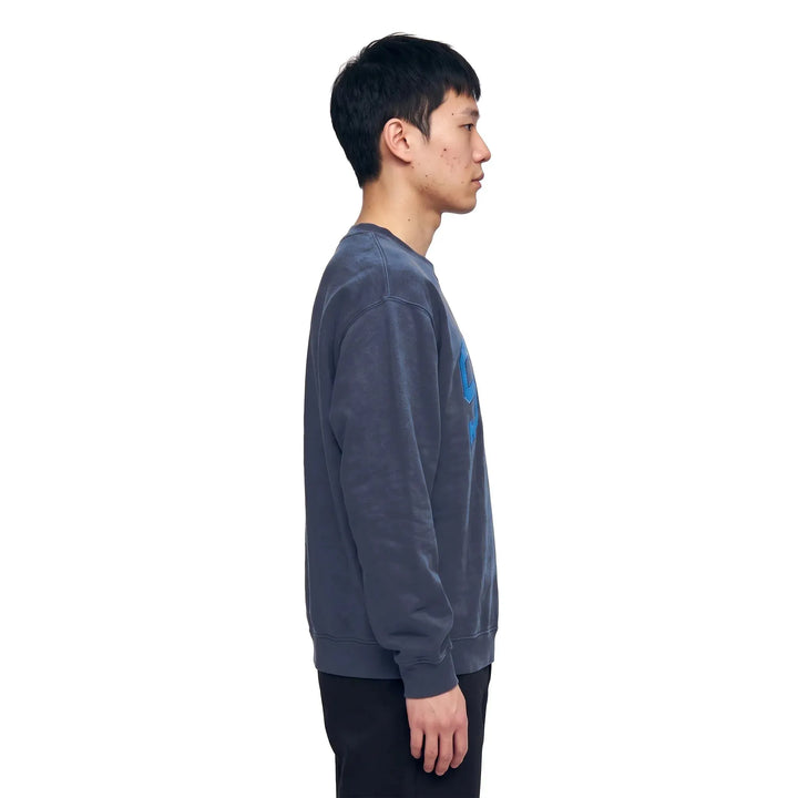 Stussy Stu Relaxed Crew Blue