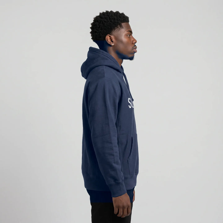 Supreme Capital Hooded Sweatshirt 'Navy'