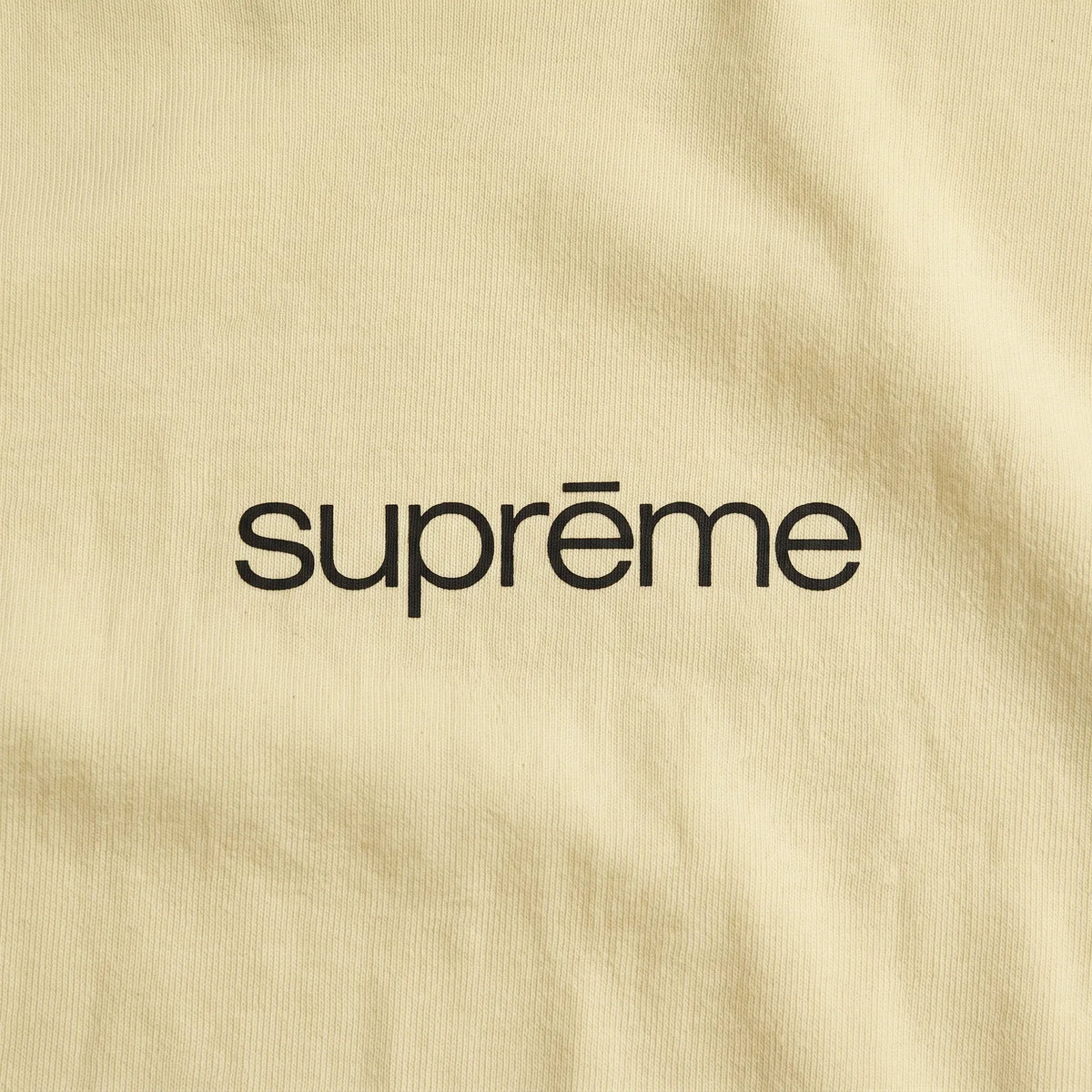 Supreme Classic Logo Tee Pale Yellow