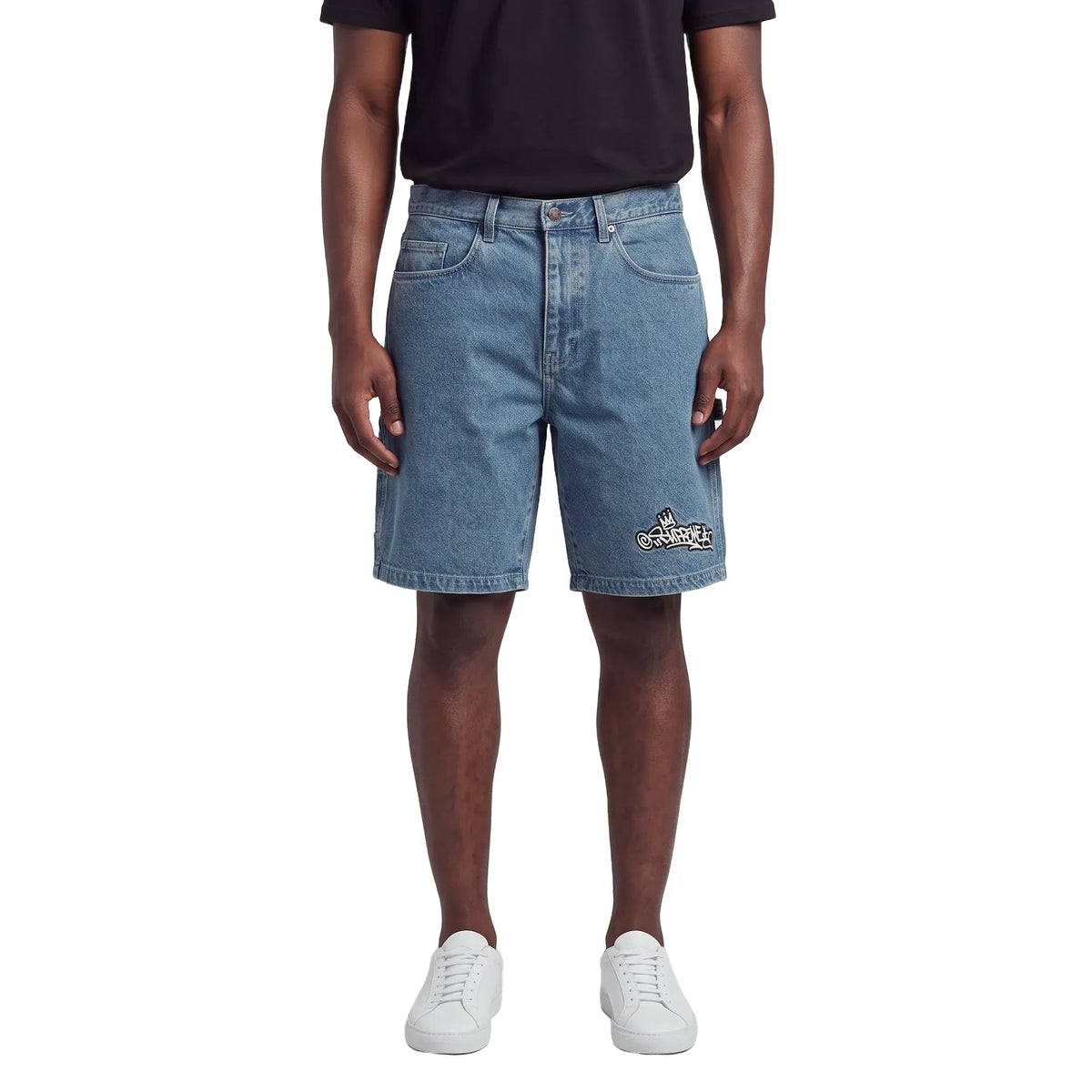 Supreme Handstyle Denim Painter Short 'Blue'
