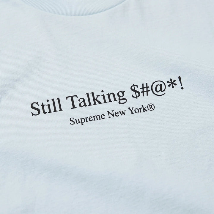 Supreme Still Talking Tee Pale Blue