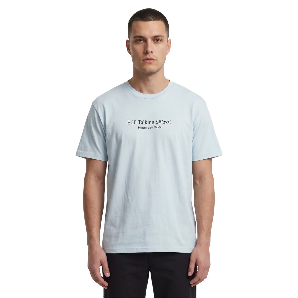 Supreme Still Talking Tee Pale Blue