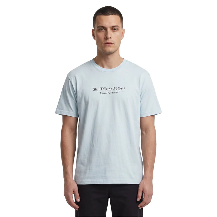 Supreme Still Talking Tee Pale Blue