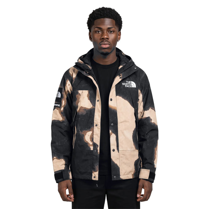Supreme x The North Face Bleached Denim Print Mountain Jacket 'Black'