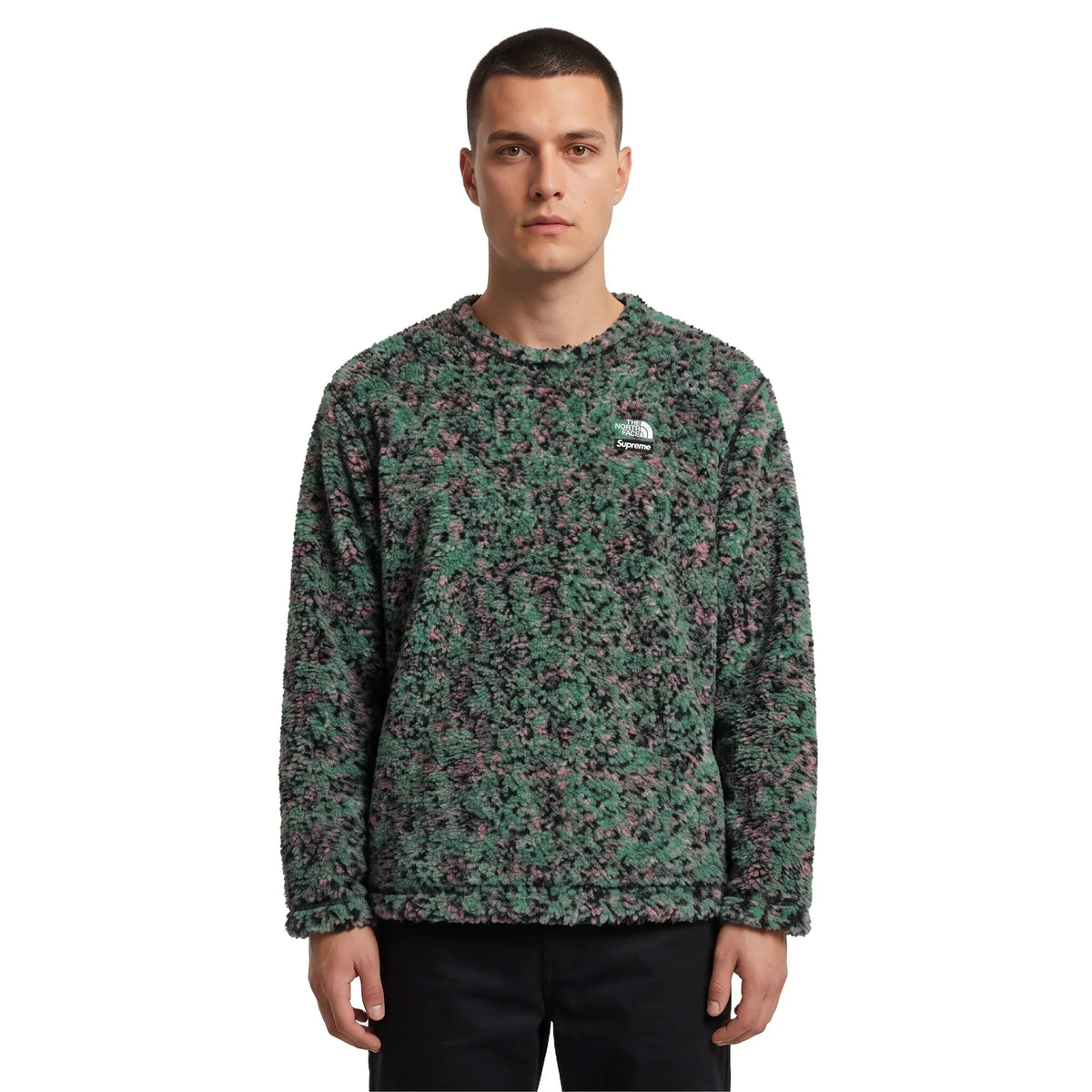 Supreme x The North Face High Pile Fleece Long-Sleeve Top 'Multicolor