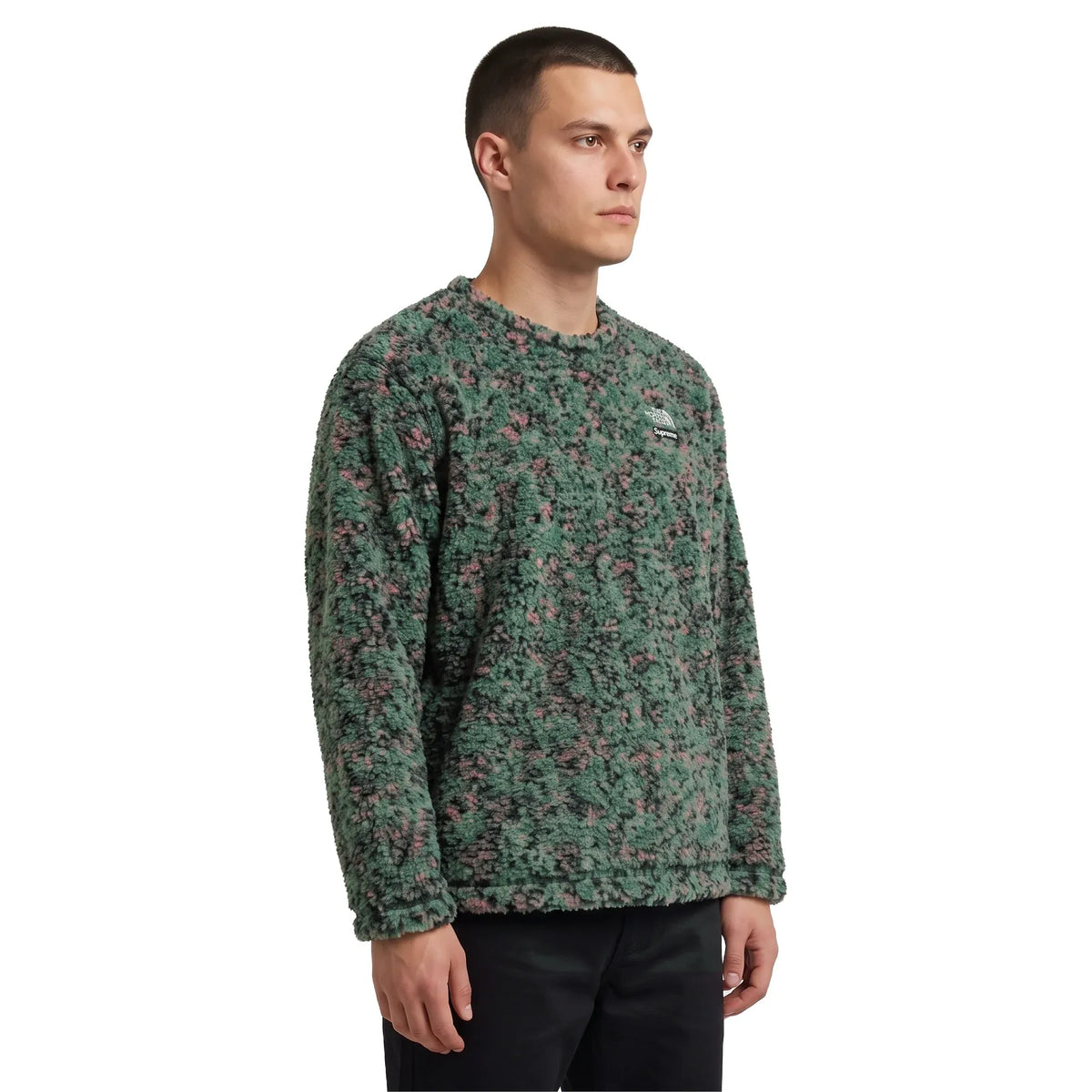 Supreme x The North Face High Pile Fleece Long-Sleeve Top 'Multicolor