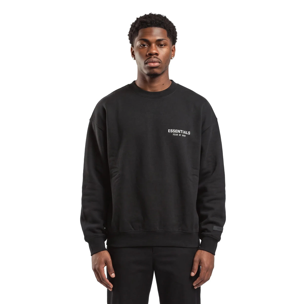 Fear of God Essentials Fleece Crewneck Black