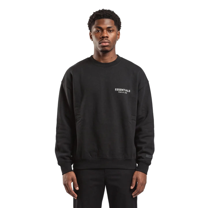 Fear of God Essentials Fleece Crewneck Black