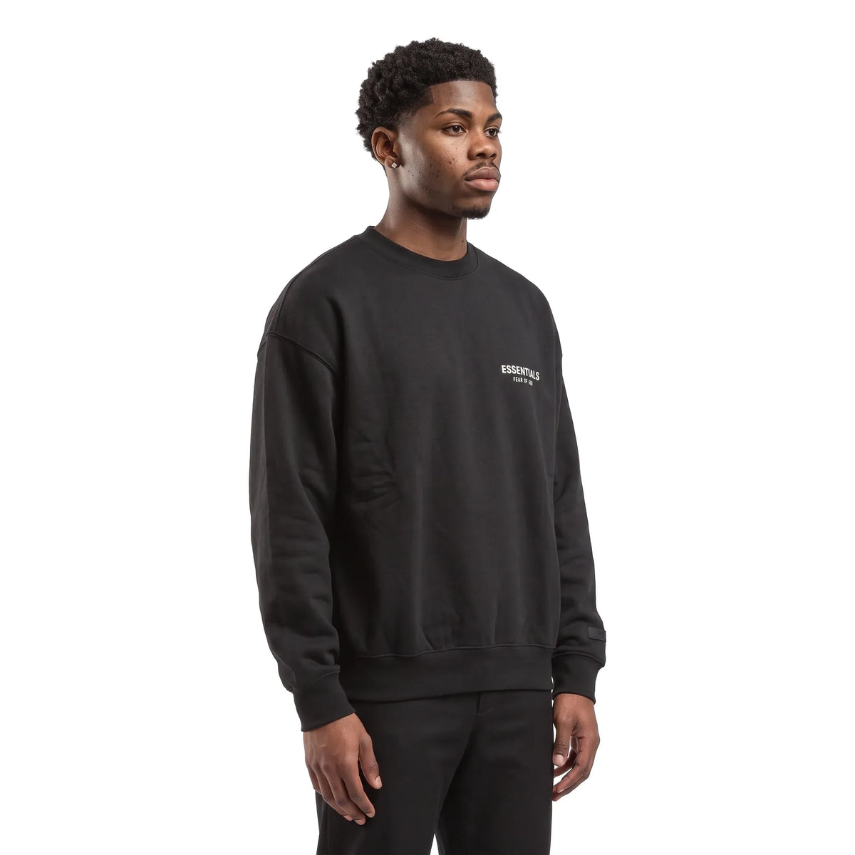 Fear of God Essentials Fleece Crewneck Black