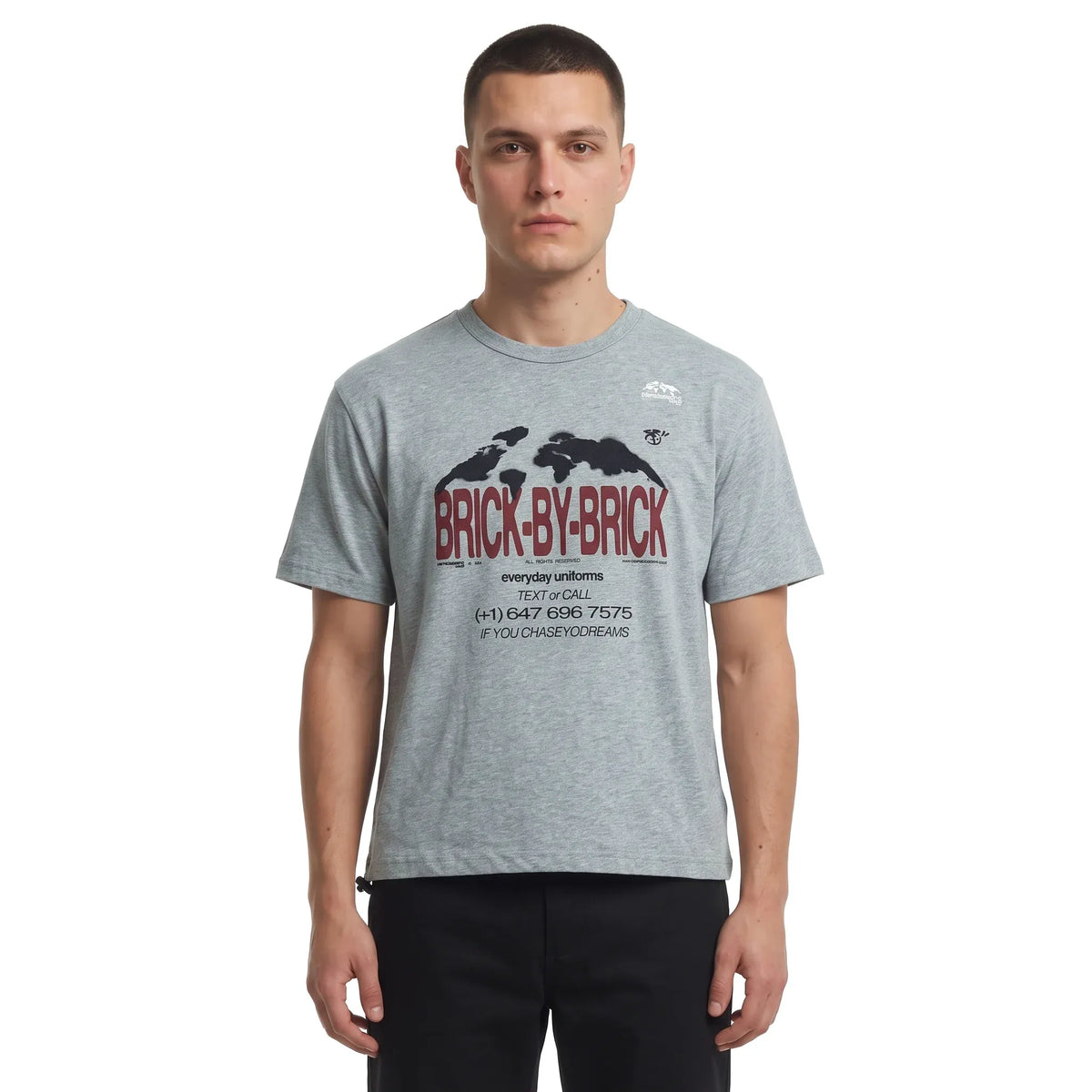Pierre Bassene World Brick℗ Hotline T-shirt Heather Grey